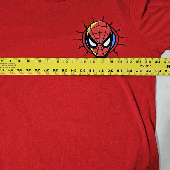MARVEL Amazing SPIDERMAN Comic Book Graphic Red Shirt Long Sleeve MEN'S  Size XL - Picture 5 of 6